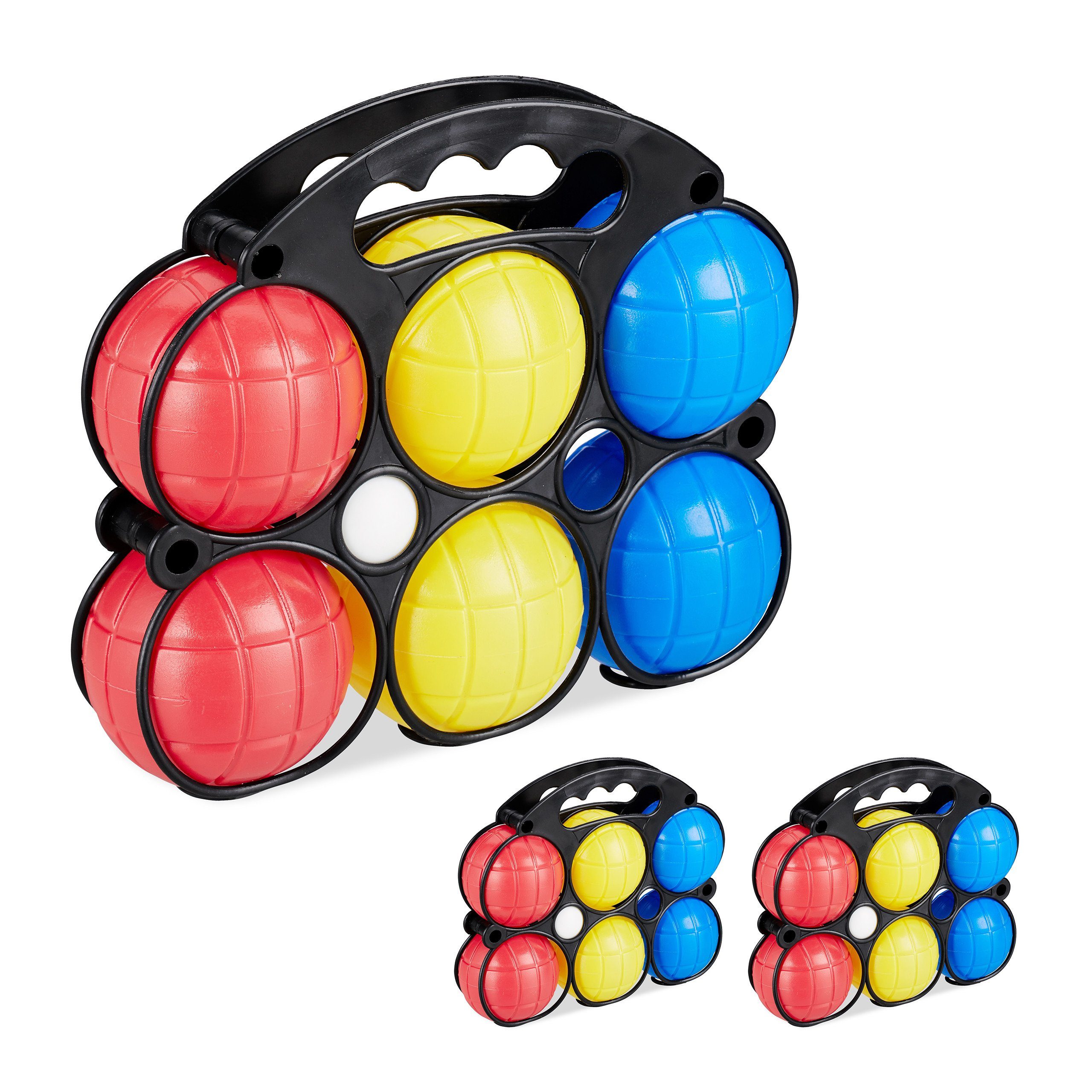 Spielball 3 x Boccia Spiel à 6 Kugeln
