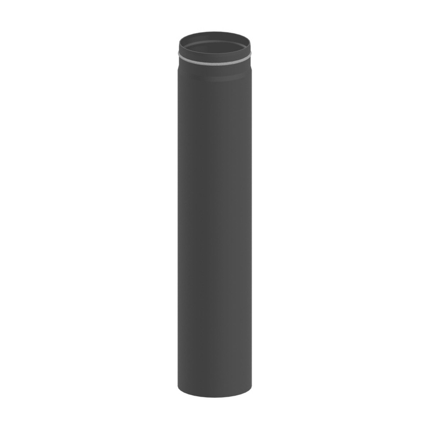 Raik Ofenrohr Raik Längenelement 150x750x2,00mm eingezogen grau für Ofenrohr, Längenelement