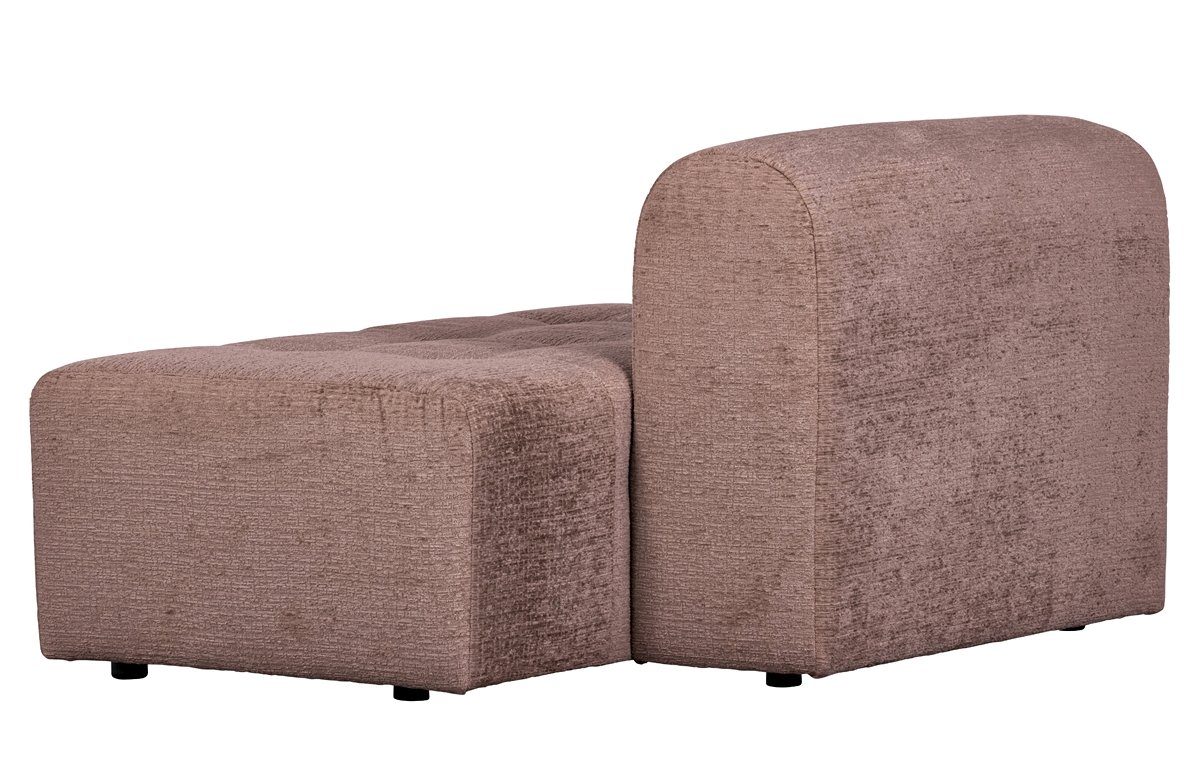 BePureHome Rücken - Li freistellbar Samt El Struktur Abschl. Caleidoscoop Sofaelement Blush,