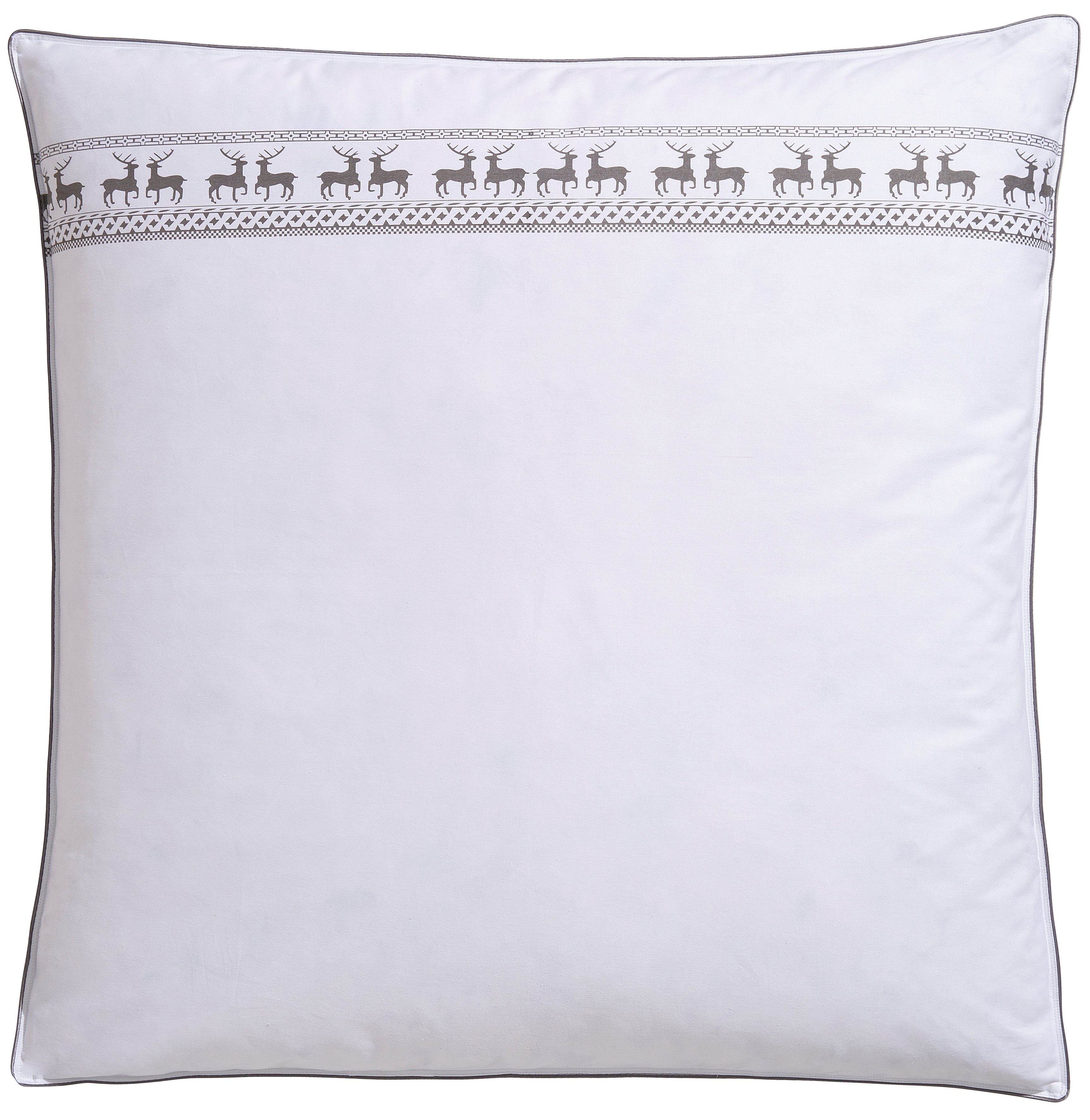 OTTO home Federkopfkissen Sorsele Kopfkissen in 40x80 cm und 80x80 cm, Füllung: 90% Federn & 10% Daunen, Bezug: Baumwolle, Seitenschläfer, …