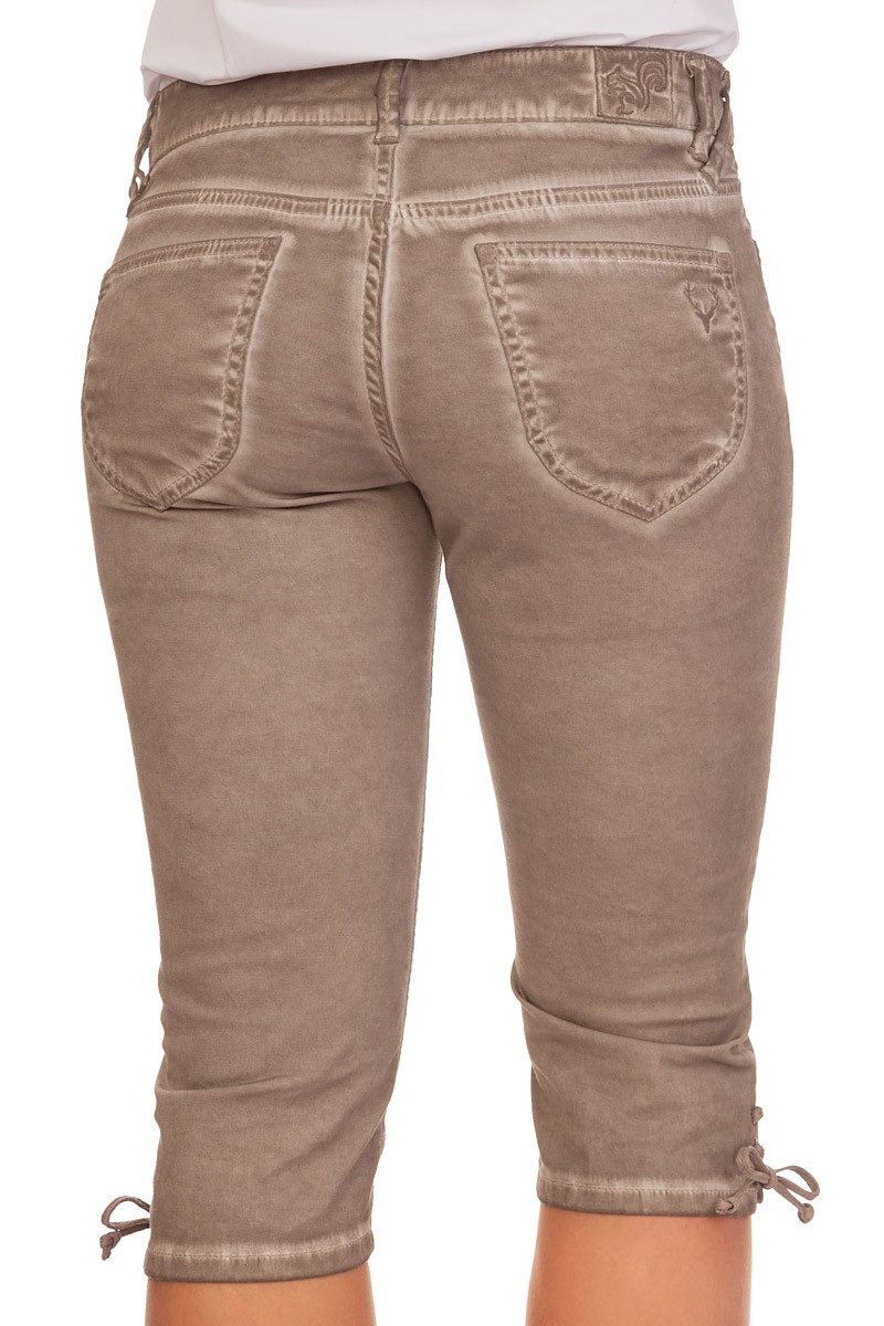 MarJo Trachtenjeans Trachtenjeans Damen - FRANZI KNIEBUND - beige