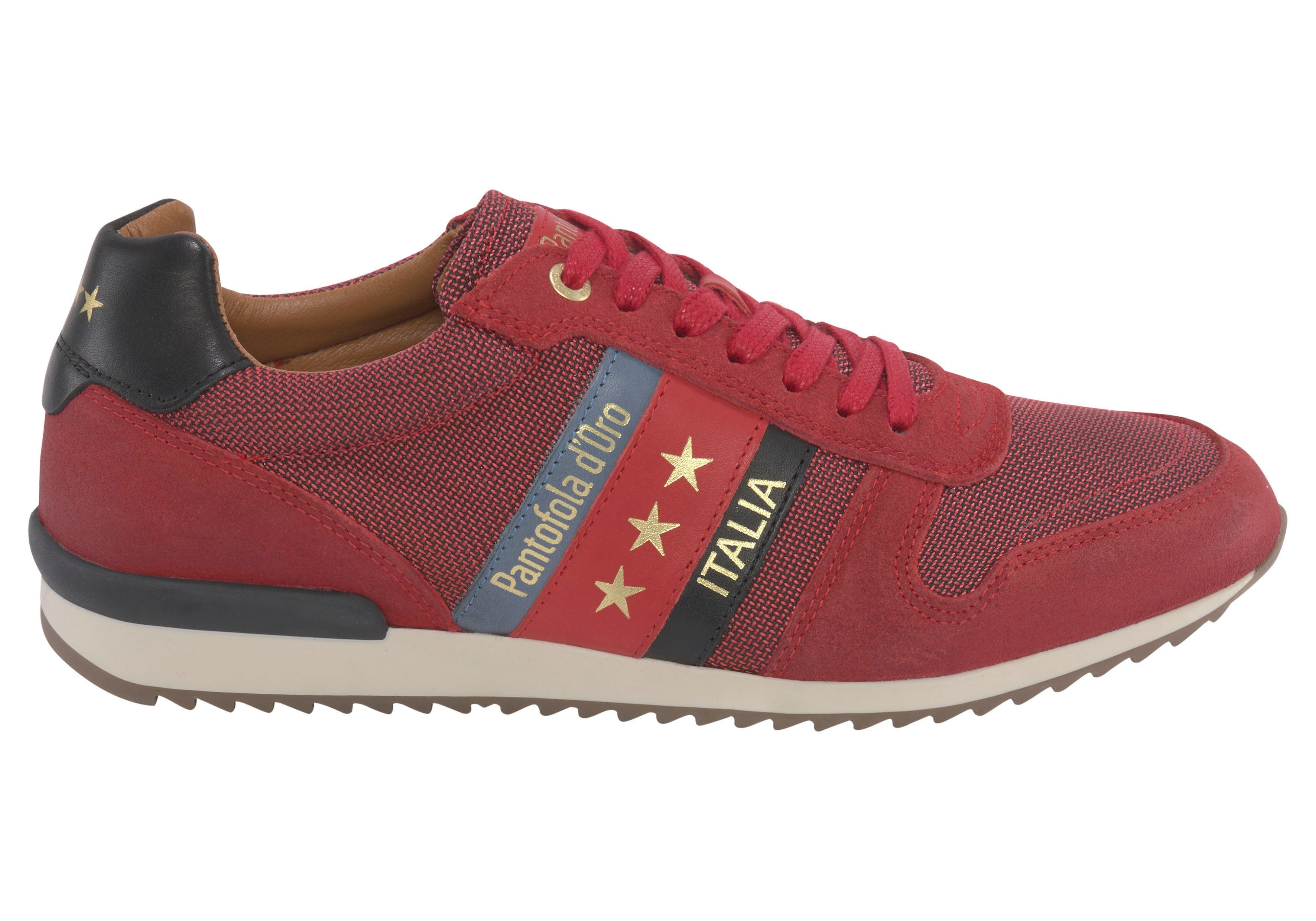 im UOMO LOW Pantofola Sneaker Business N rot RIZZA Look d´Oro Casual