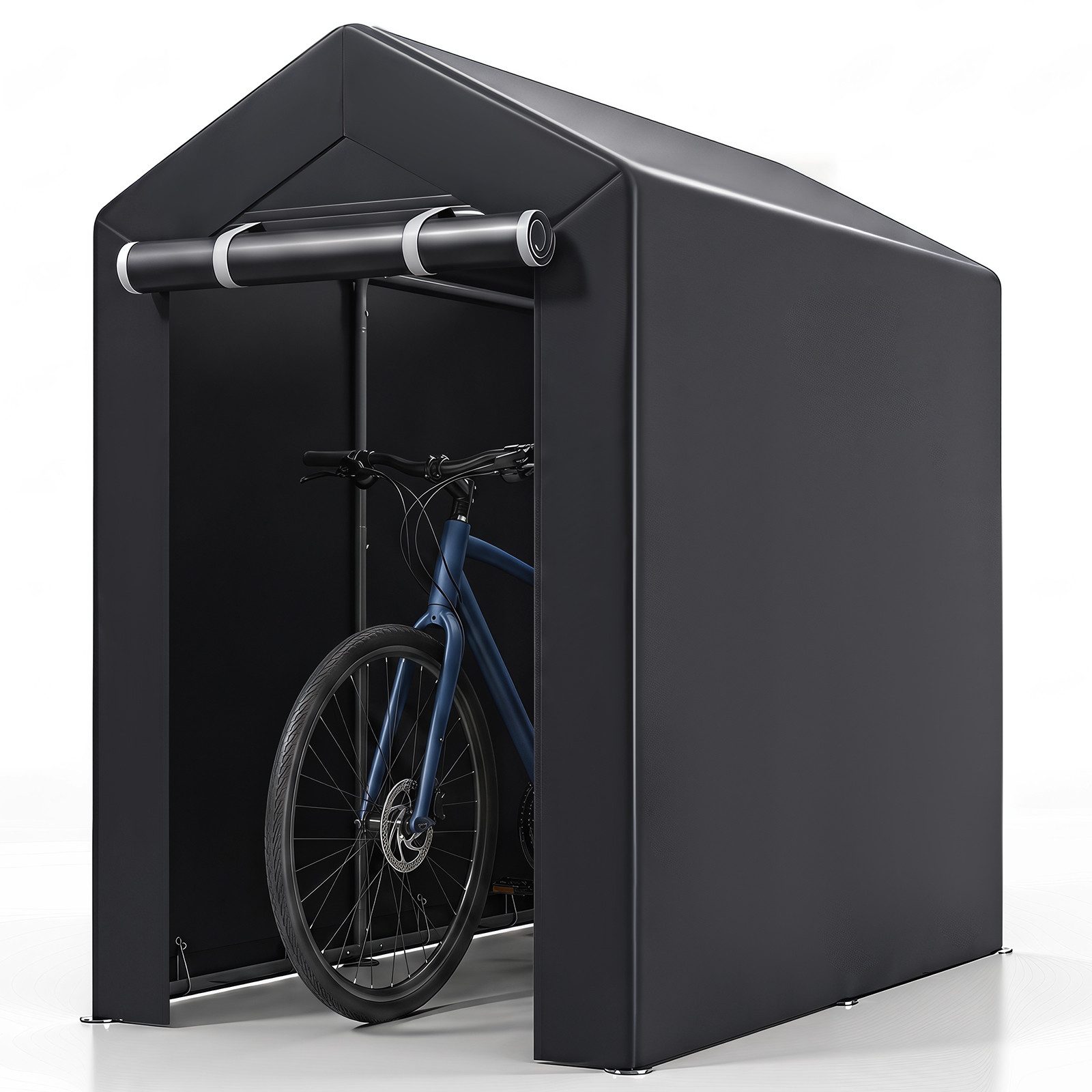 COSTWAY Gerätehaus Fahrradgarage wetterfest mit Metallrahmen, Geräteschuppen