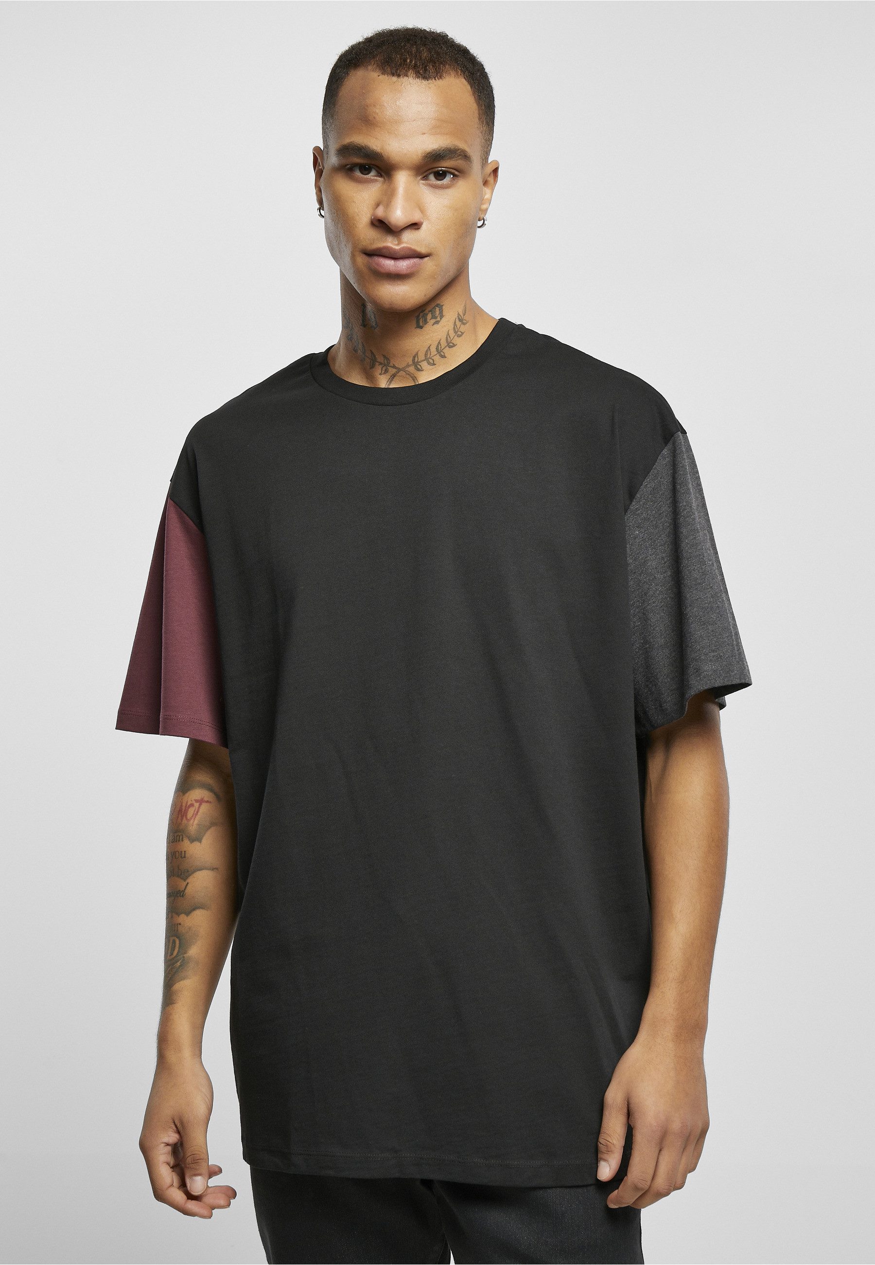 URBAN CLASSICS T-Shirt Urban Classics Herren Organic Oversized Colorblock Tee (1-tlg)
