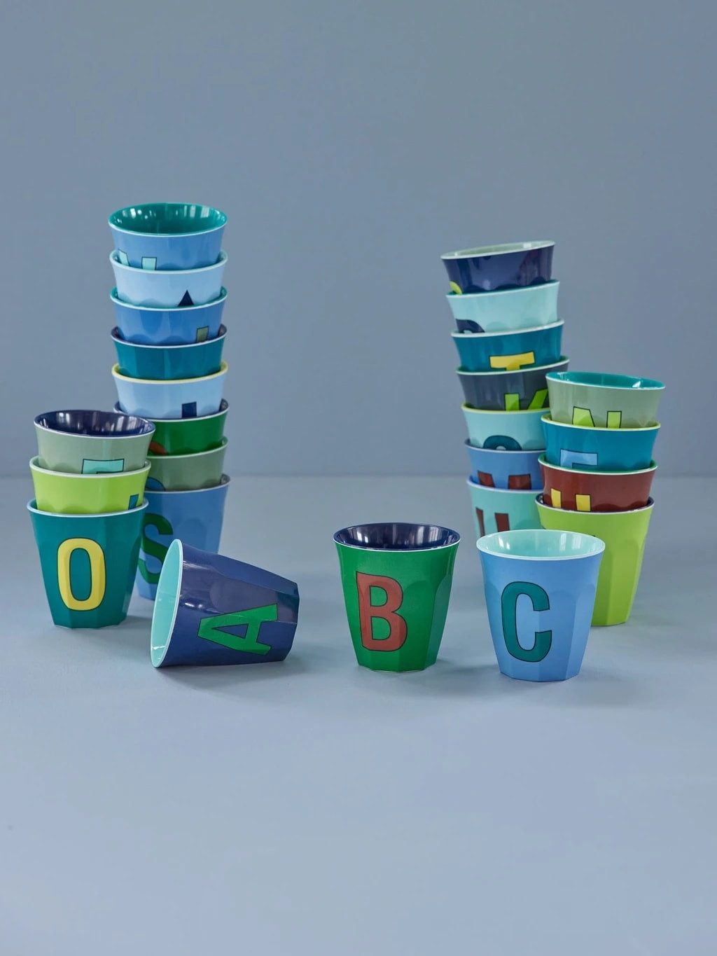 rice Trinklernbecher RICE Becher - B, 250 ml, Melamine, Farbe: Wald grün