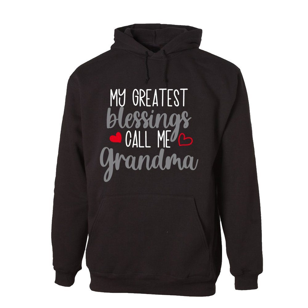 G-graphics Hoodie My greatest blessing call me Grandma mit trendigem Frontprint mit Spruch zum Muttertag