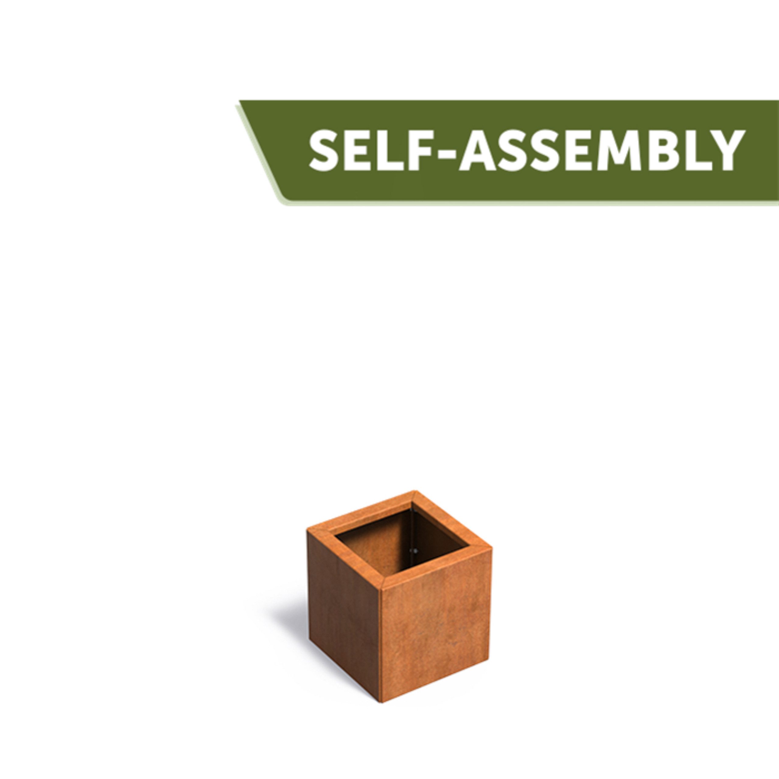 Adezz Pflanzkübel Adezz Carrez Connect ohne Boden aus Corten-Stahl Pflanzgefäß