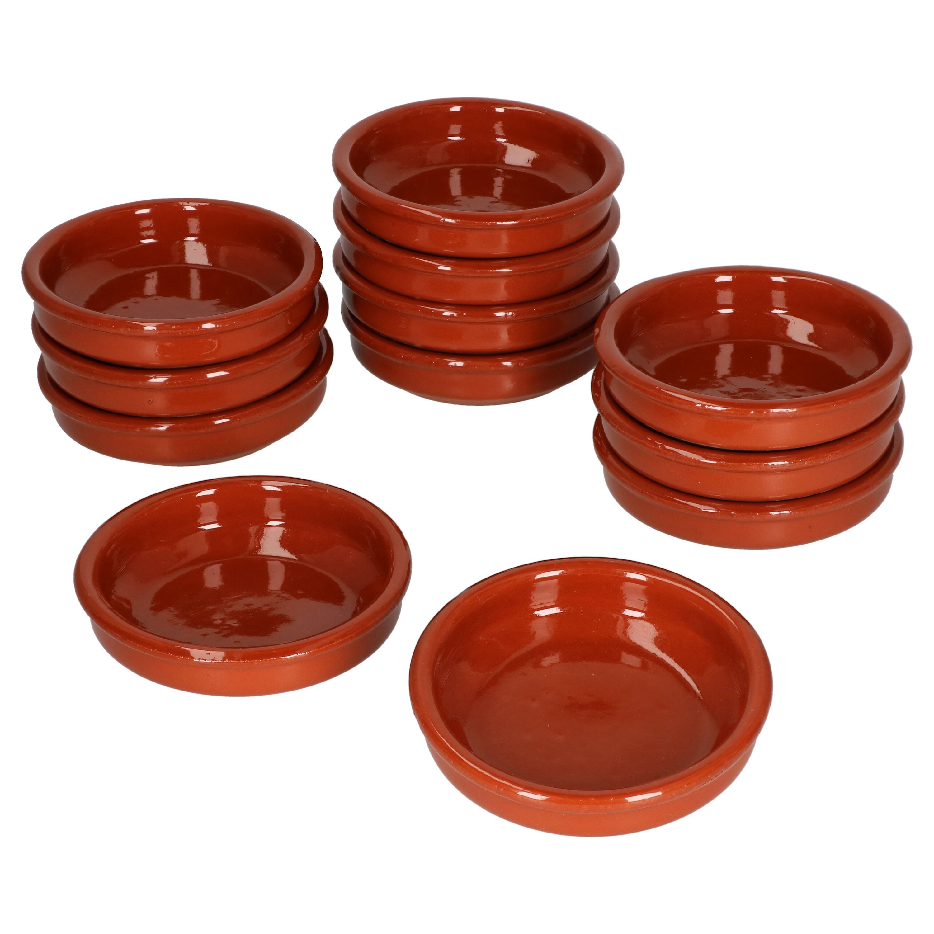 MamboCat Tapas-Schale 12er Set Cazuela Ton-Schale Bruno Ø10,2cm Größe XS, Ton