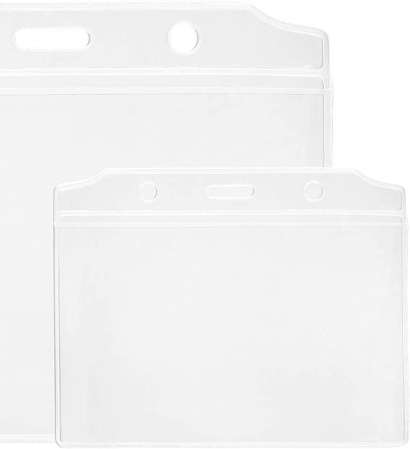 store HD Tischkartenhalter Horizontale Kartenhüllen im Kreditkartenformat 9,5 x 6 cm (100 Stk), Kunststoff