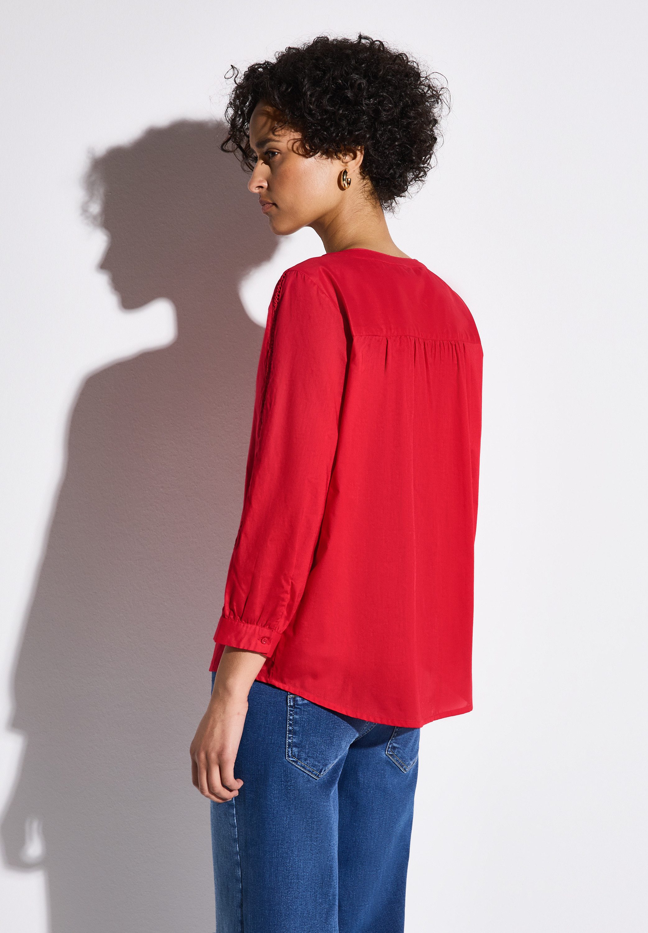 STREET ONE Klassische Bluse aus reiner günstig online kaufen