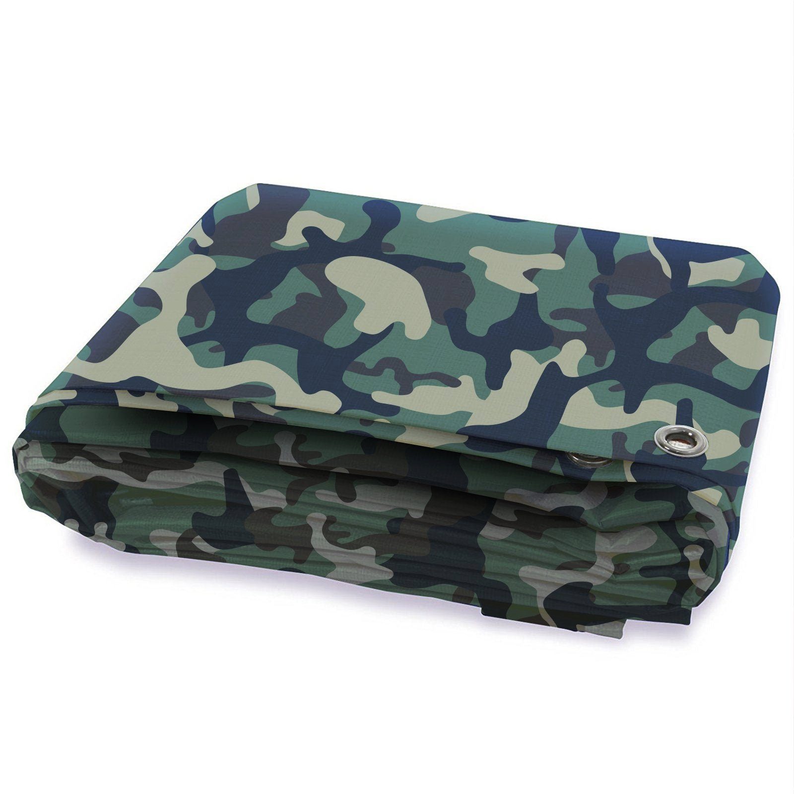 Kubus Schutzplane Gewebeplane Camouflage, 100 g/m², erhältlich in verschiedenen Größen