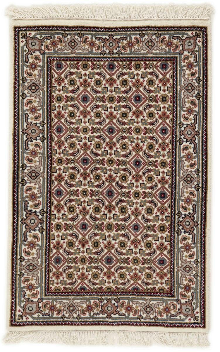 Orientteppich Indo Täbriz 63x93 Handgeknüpfter Orientteppich, Nain Trading, rechteckig, Höhe: 12 mm