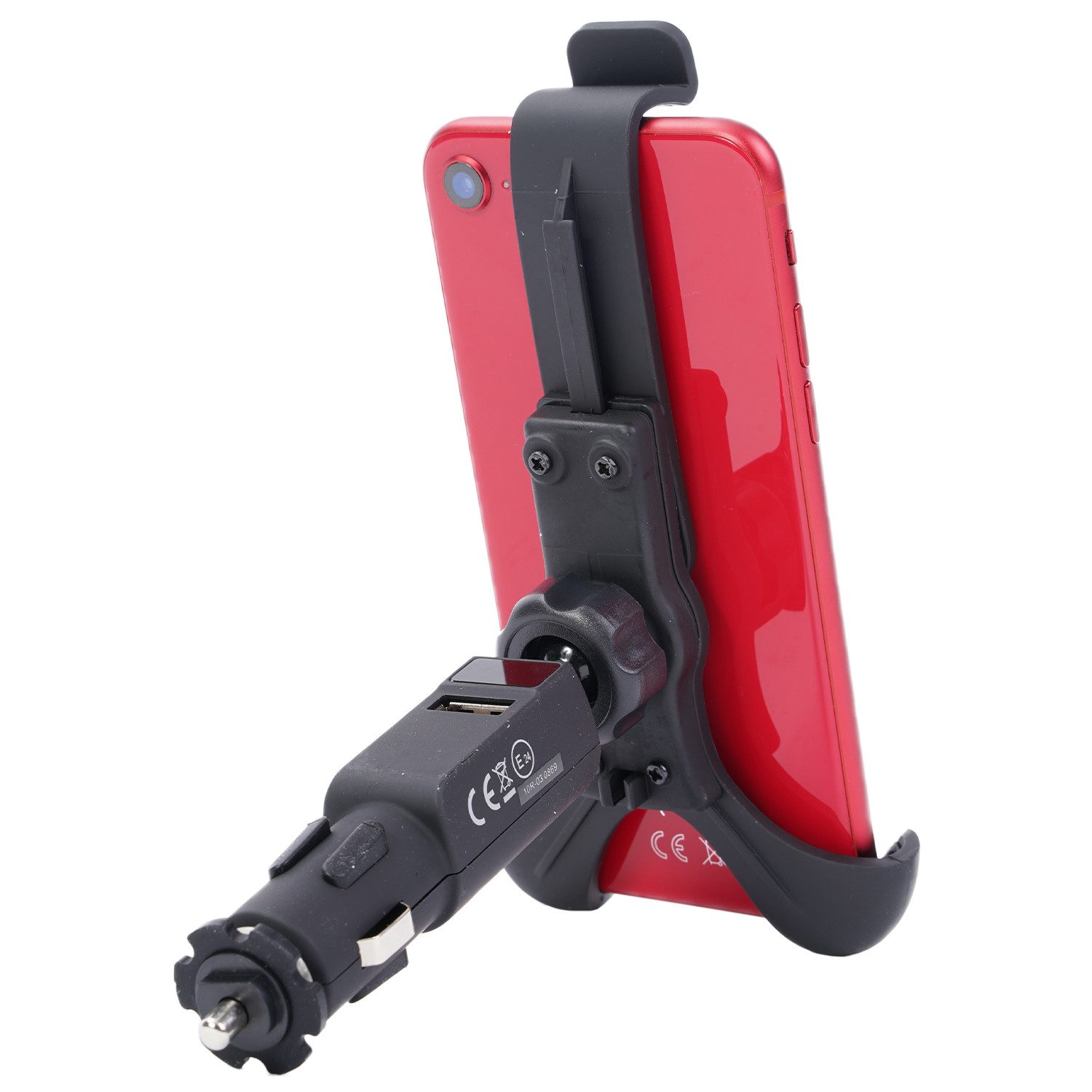 Cartrend Handy-Halterung 360° Kfz Halterung Universal Auto PKW Handy-Halter, (Universell, Lademöglichkeit über USB-Port 360° für Smartphone bis 5,4)