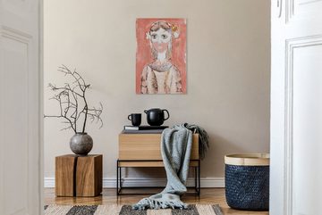 KUNSTLOFT Gemälde Mysterious Princess 60x90 cm, Leinwandbild 100% HANDGEMALT Wandbild Wohnzimmer