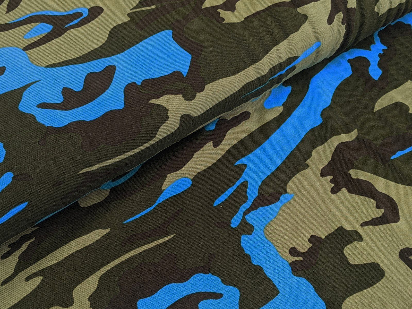 Camouflage Fabric Baumwolljersey Camouflage Stoff Meterware