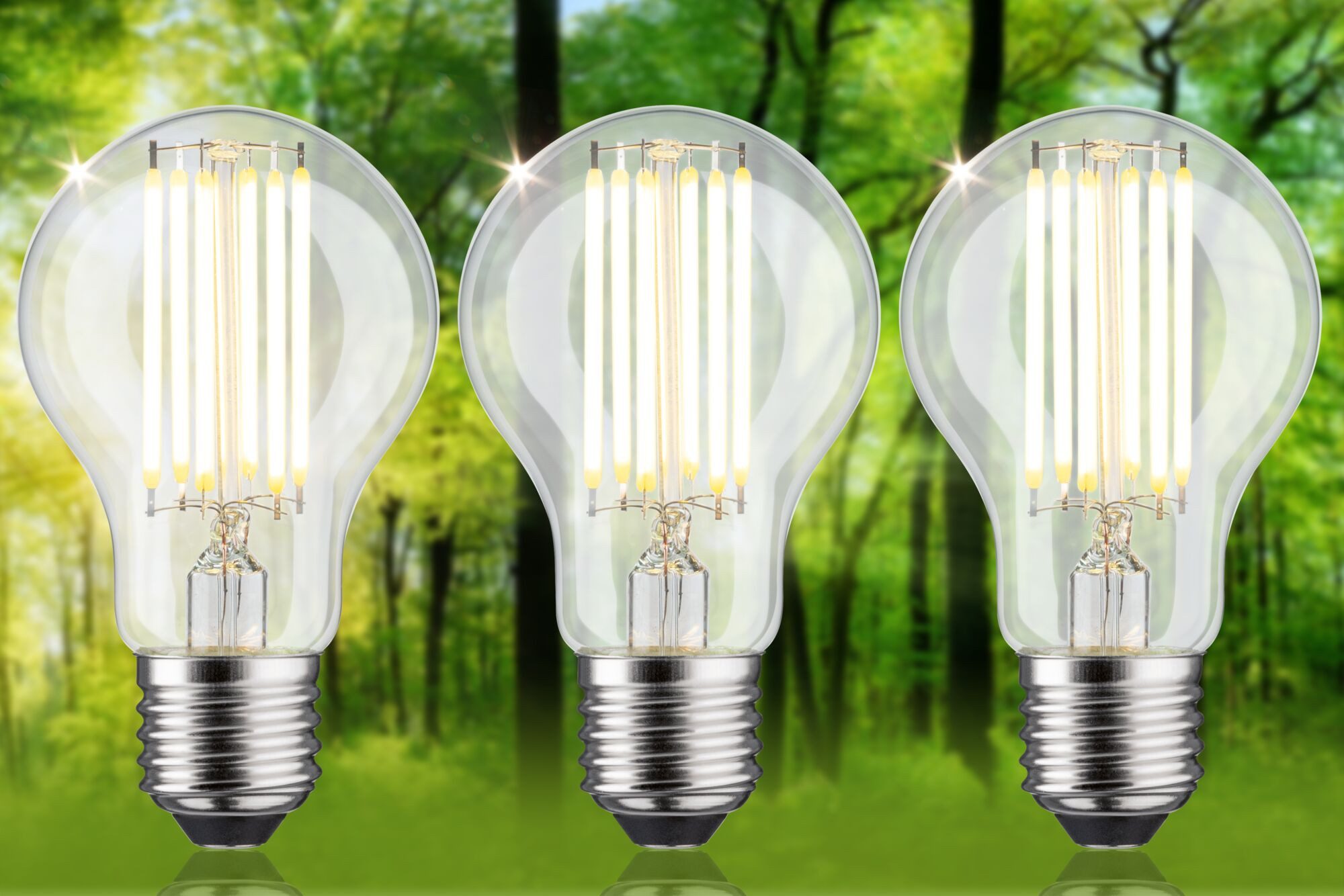 Paulmann LED-Leuchtmittel Eco-Line Filament 230V LED Birne E27 3er-Pack 105 günstig online kaufen