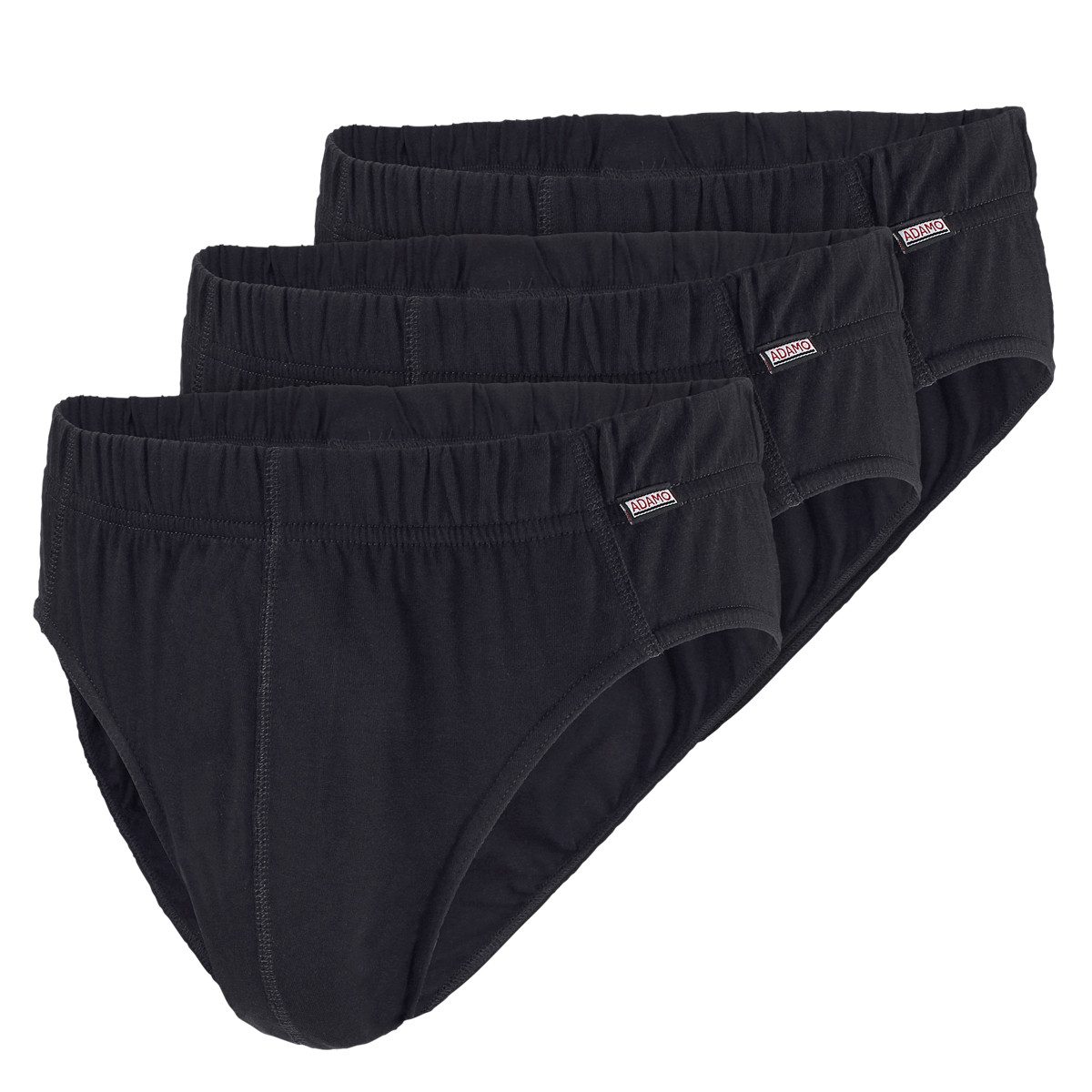 ADAMO Slip Adamo 3er-Pack Slips Übergröße schwarz (Packung, 3-St., 3er-Pack)