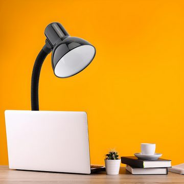 Retoo Tischleuchte Schreibtischlampe Tischlampe Nachttischlampe Tischleuchte E27 LED 40W, Klassisches Design, Extrem einfach zu bedienen, flexible und robuste