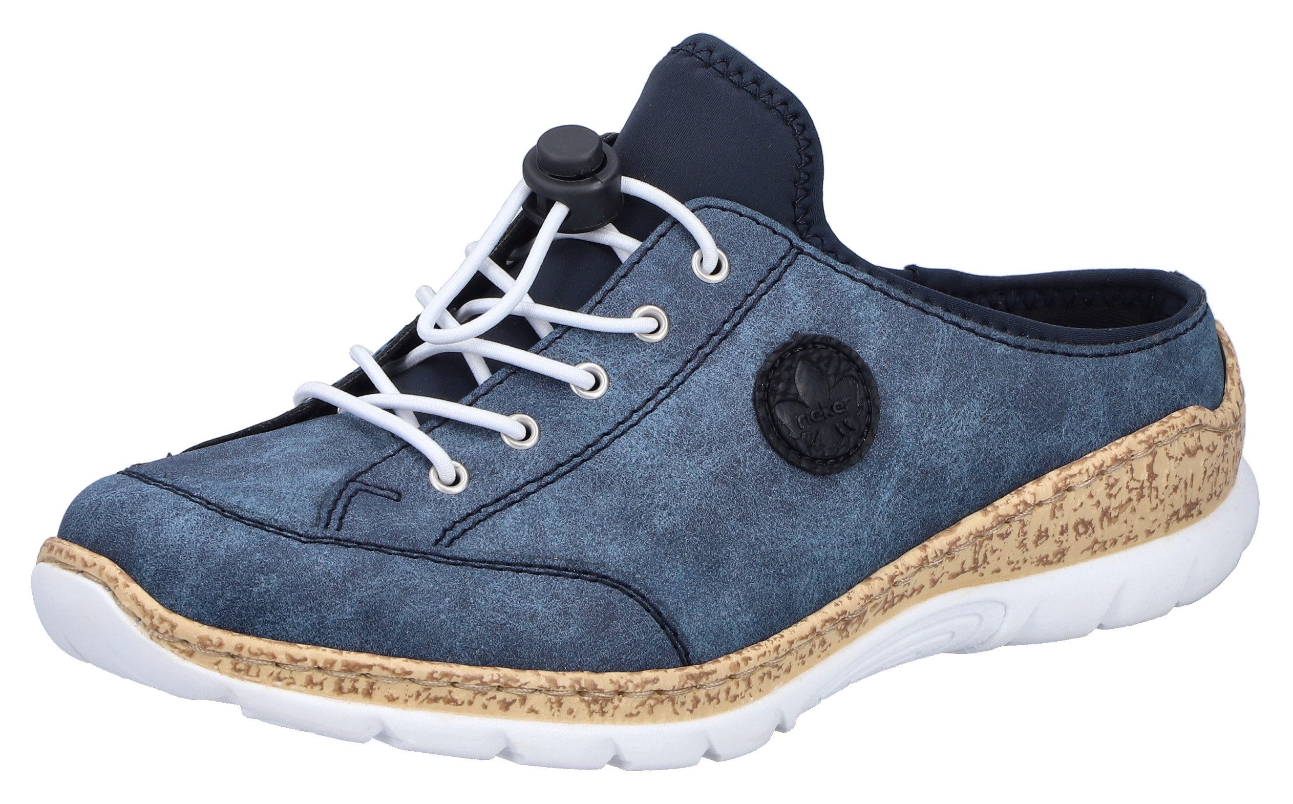 Rieker Clog, Sabot, Schlupfschuh, Sneaker mit MemoSoft-Ausstattung