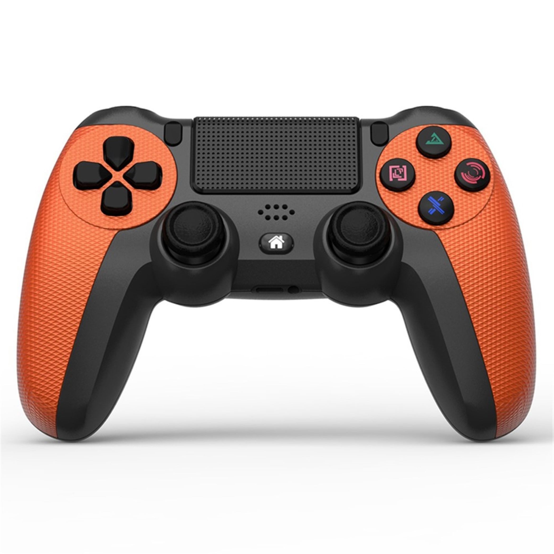 Wigento Wireless Gaming Controller für PS4 Lichtleiste 6-Achsen Vibration PlayStation 4-Controller (Bluetooth, 6 Achsen Steuerung, Vibrationsfunktion)