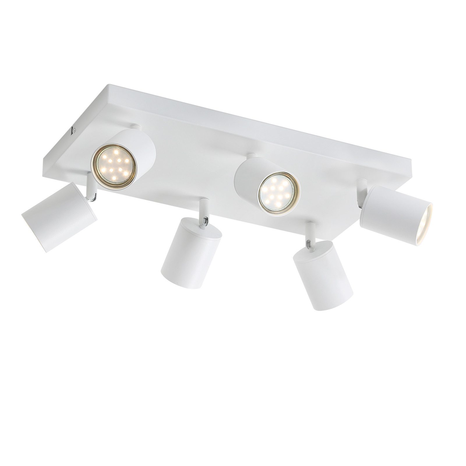 ZMH LED Deckenstrahler 6 Flammig Modern GU10 Spots 330° Schwenkbar Deckensp günstig online kaufen