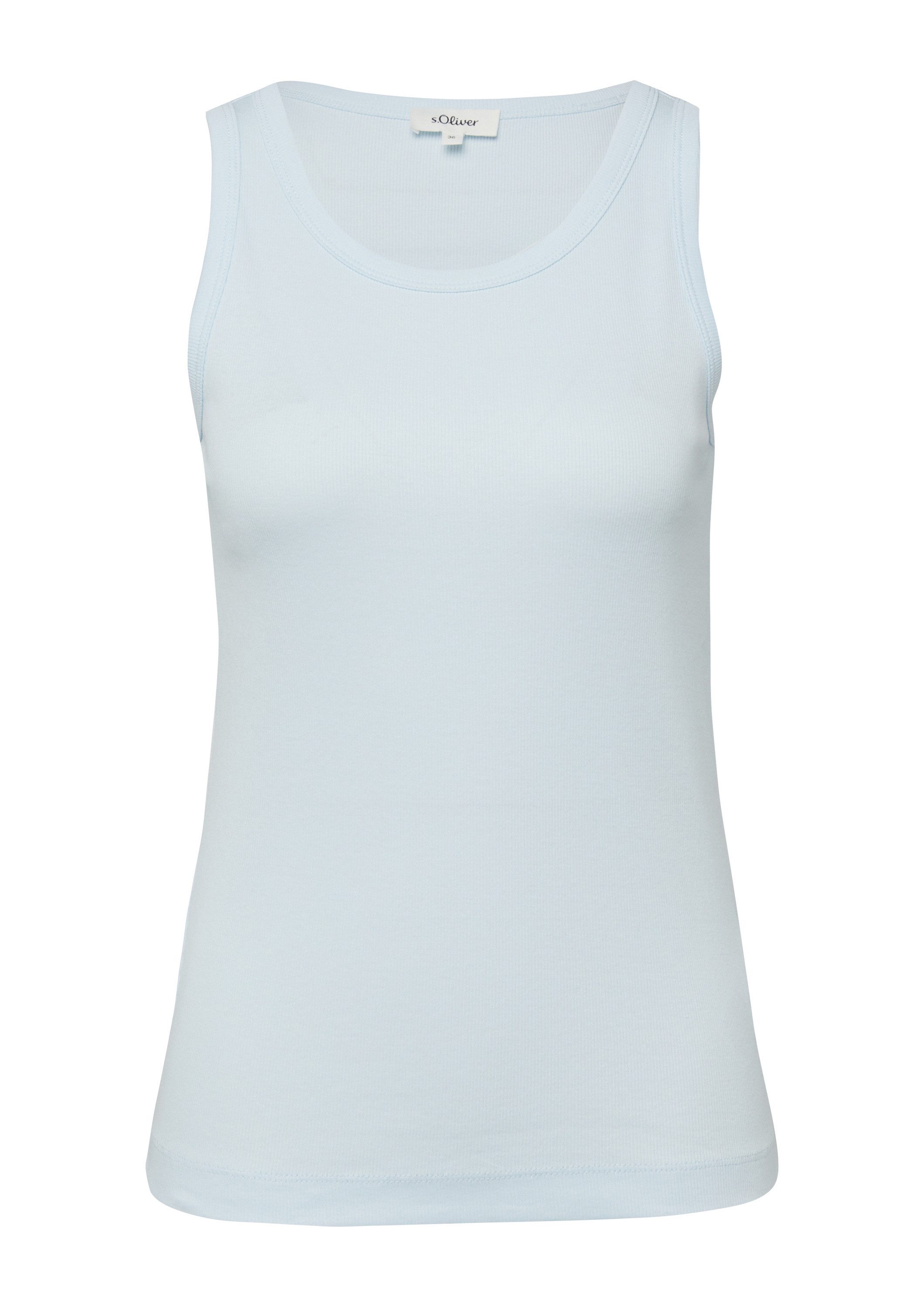 s.Oliver Muscleshirt T-Shirt Geripptes Tanktop
