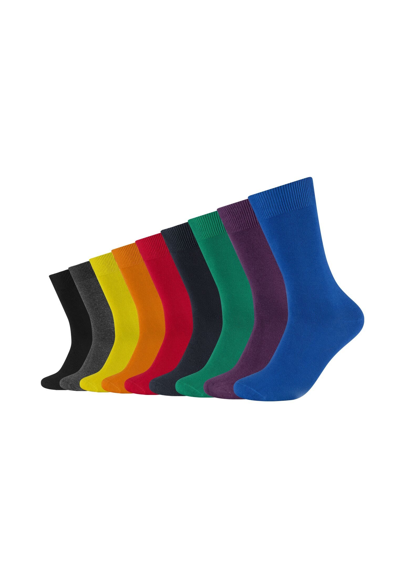 Camano Socken "comfort" 9 Paar tlg. mit verstärktem Fersen- und Zehenbereic günstig online kaufen