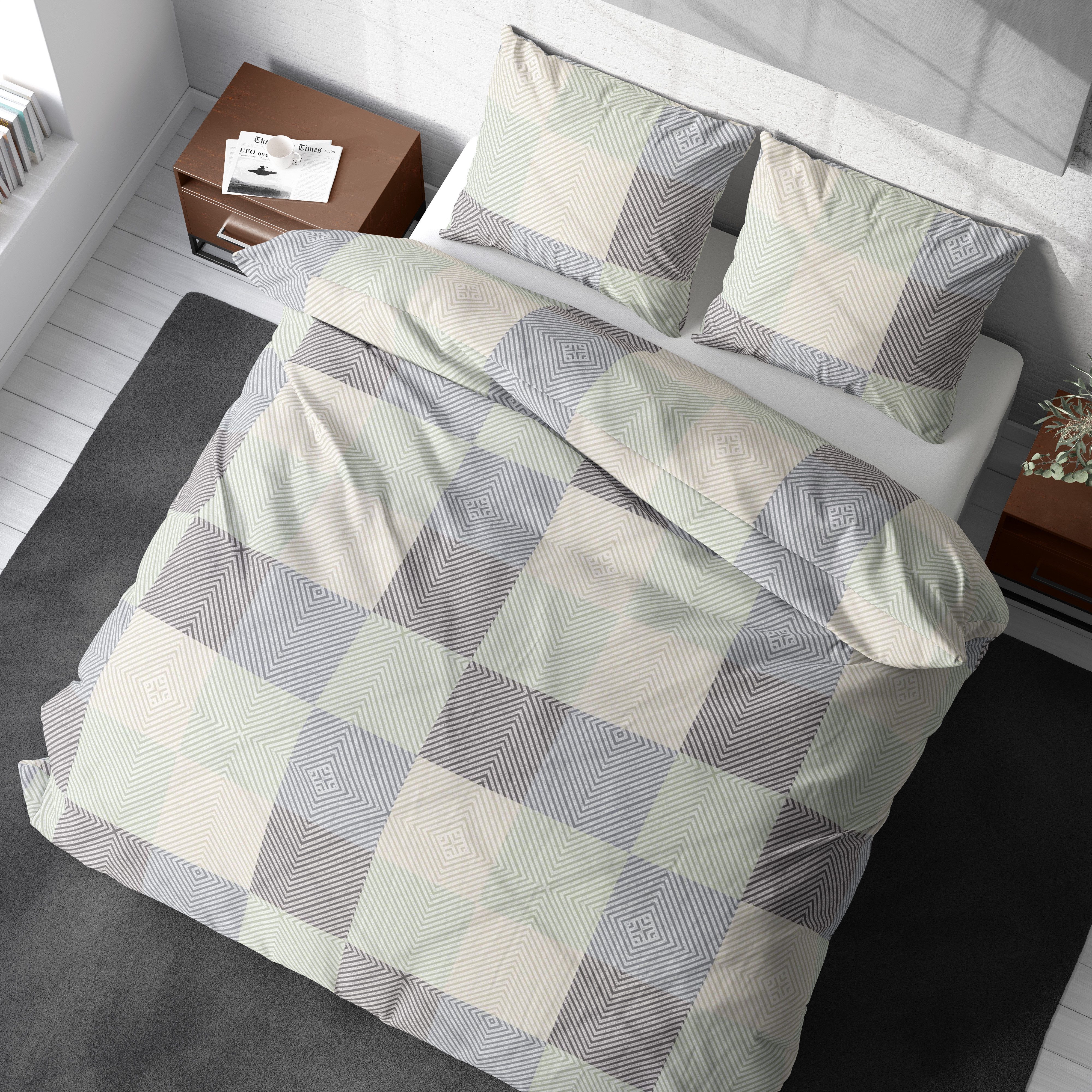 livessa Постільна білизна Renforcé Постільна білизна 100% Baumwolle – 15 Farben, 3 Größen, weich & atmungsaktiv - Bettbezug + Kissenbezug (115 g/m)