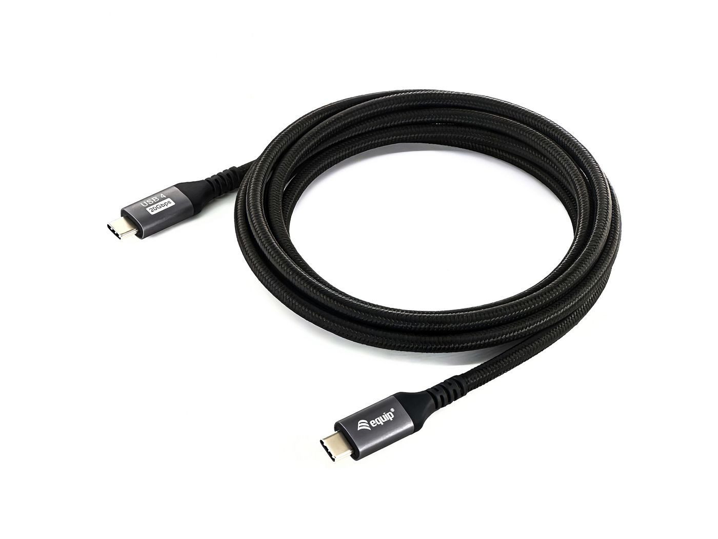 EQUIP USB Kabel 4.0 C -> C St/St 2.00m schwarz USB-Kabel