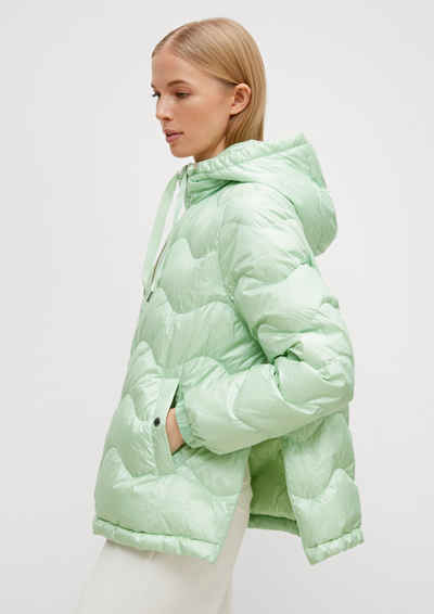 Comma Kurzjacke Kapuzenjacke mit Steppung