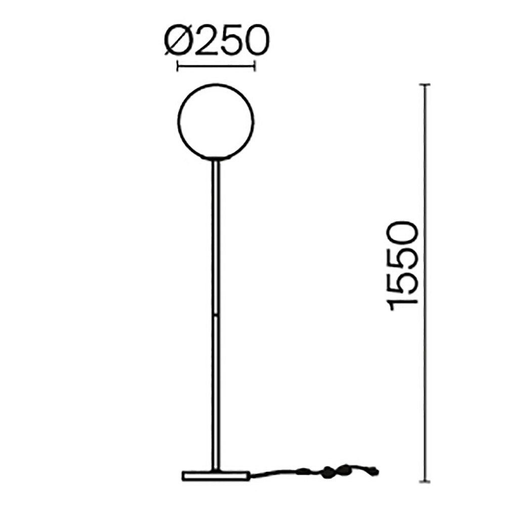 Maytoni Stehlampe Standlampe Angabe, enthalten: in Schwarz und Nein, warmweiss, Weiß Stehlampe, Stehleuchte Leuchtmittel Ring keine E27