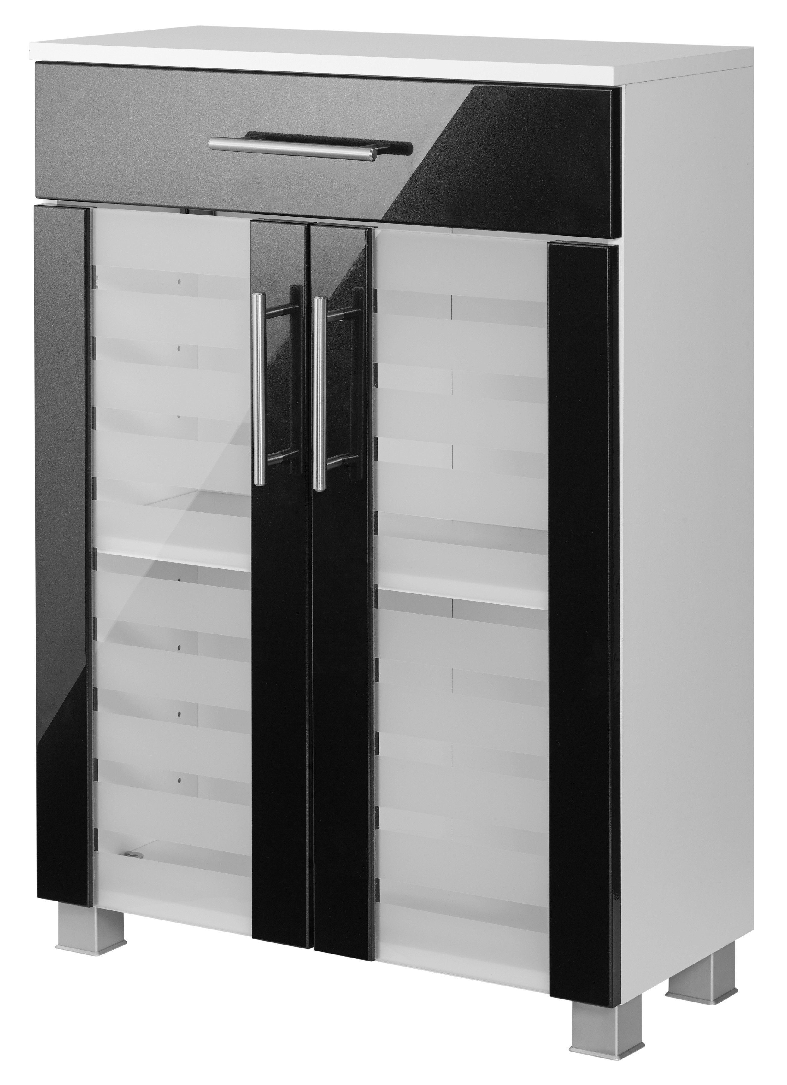 welltime Unterschrank Jaca Breite 60 cm, mit MDF Hochglanz-Fronten
