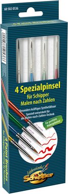 Schipper Kreativset Malen nach Zahlen, Spezialpinsel, (Set, 4-tlg), Made in Germany
