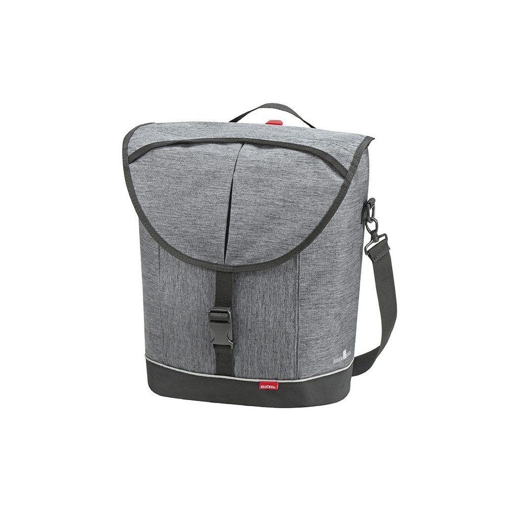 KlickFix Fahrradtasche CITA 2 Kompaktschiene Packtaschen Grau