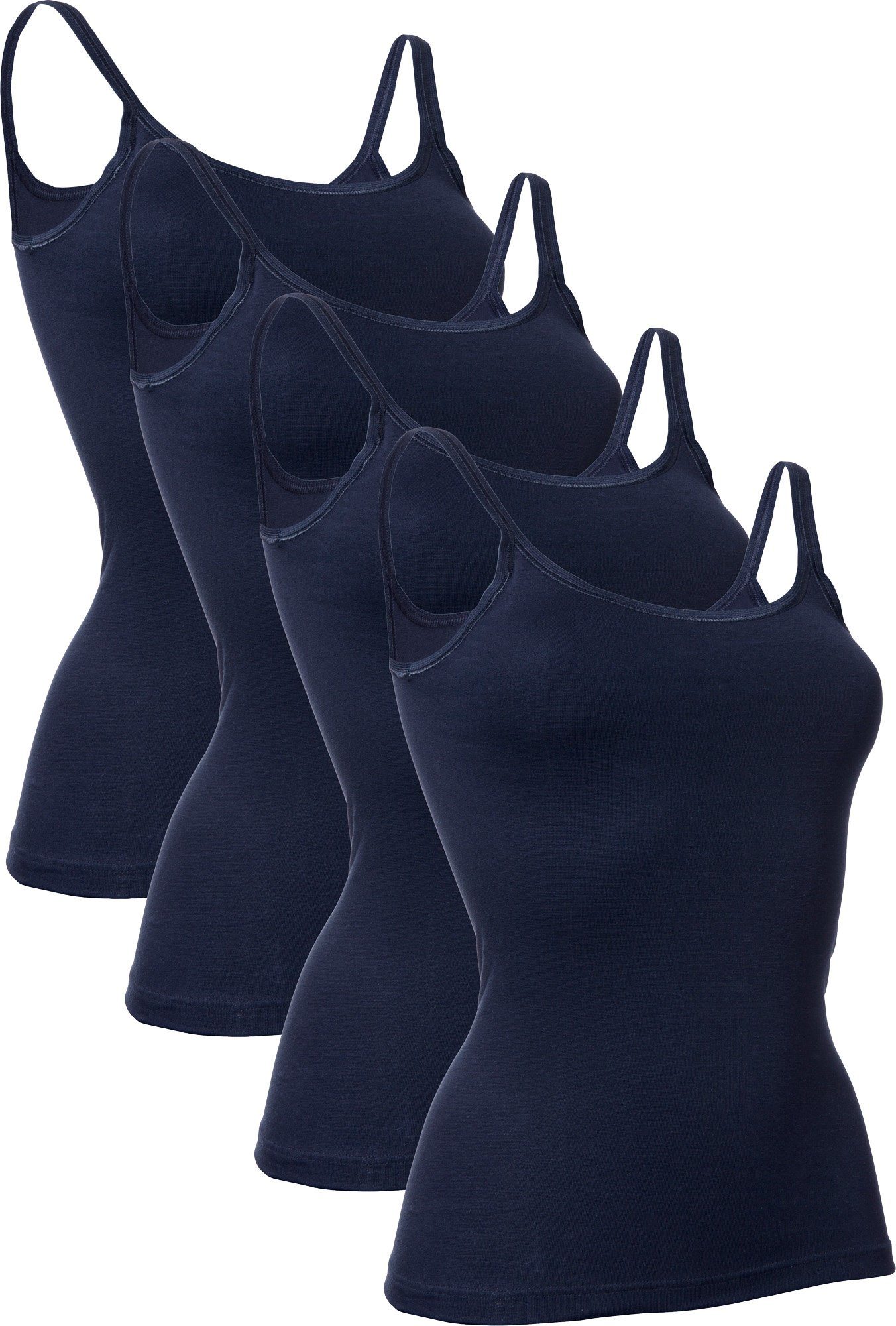 Unterhemd Damen-Unterhemd 4er-Pack