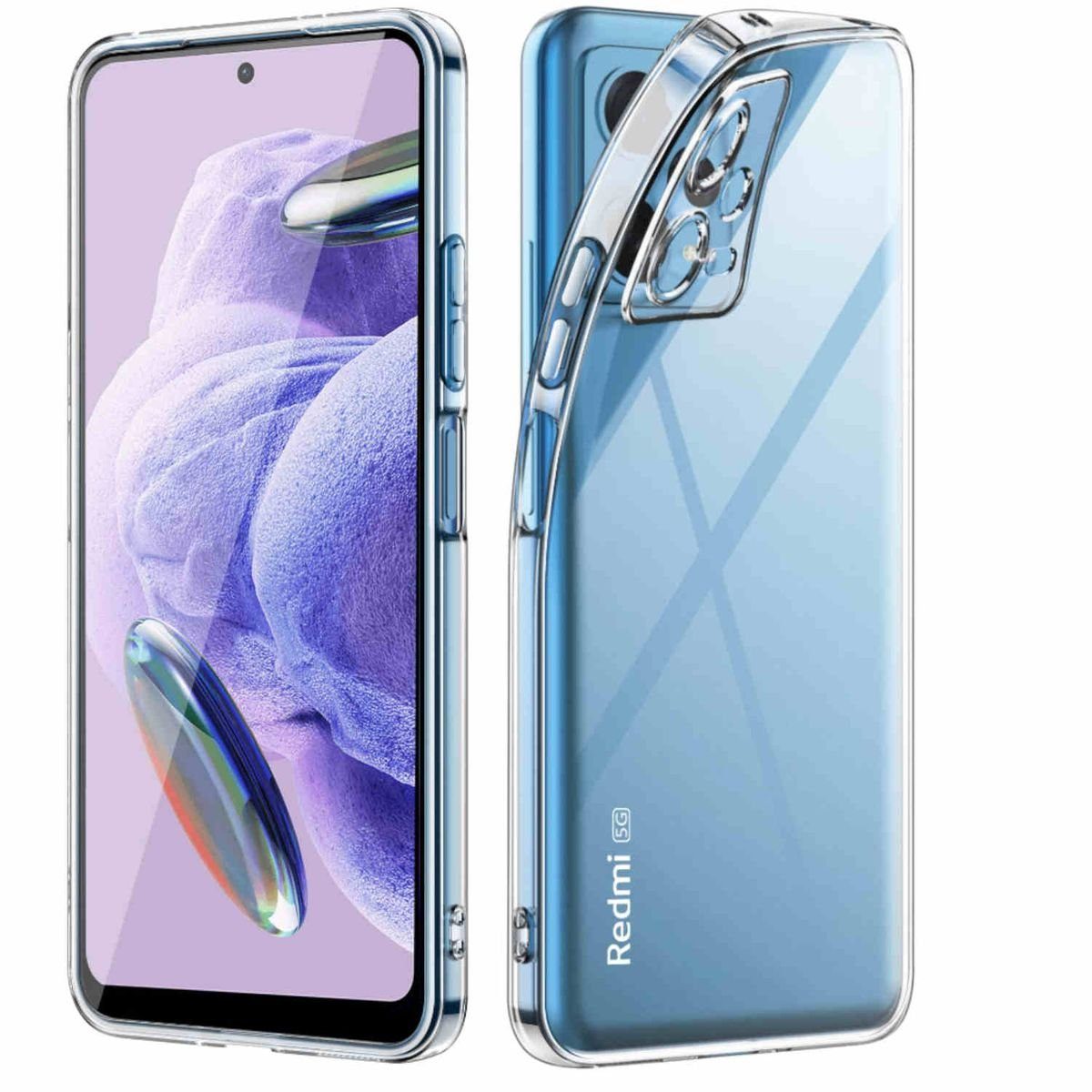 Wigento Handyhülle AUSWAHL Für Xiaomi Redmi 12 Schutz Zubehör Handy Tasche Hart Glas Neu