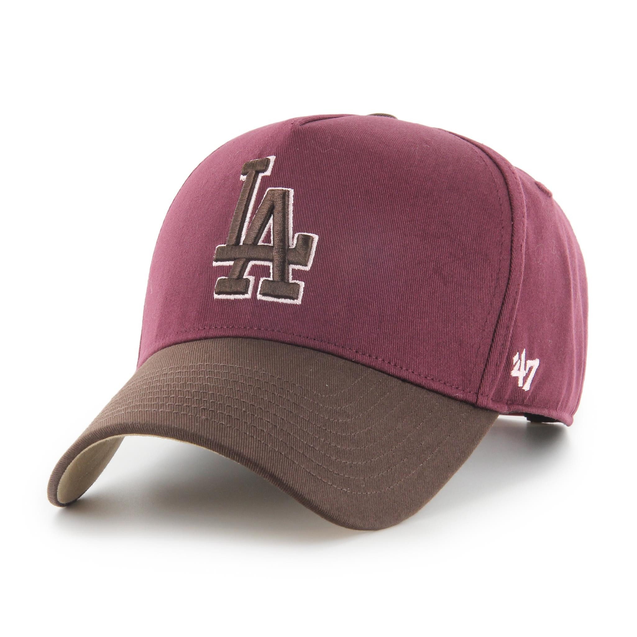 Baseball Cap '47 Brand Cap MLB Los Angeles Dodgers Sure Shot TT MVP DT Dark Maroon