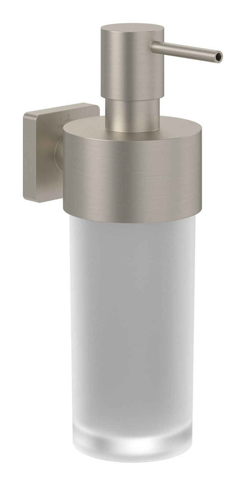 Villeroy & Boch Seifenspender Elements - Striking, 70 x 121 mm - Brushed Nickel Matt