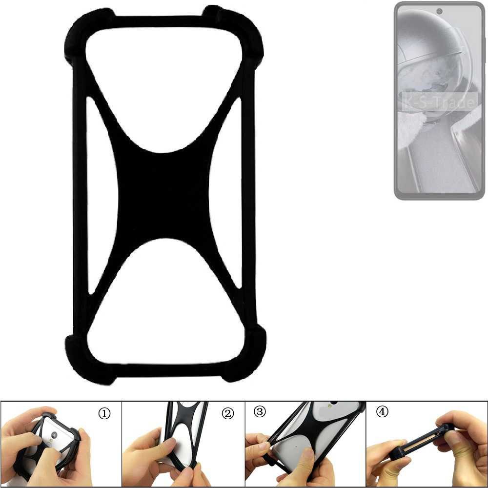 K-S-Trade Handyhülle für HMD Pulse Pro, Handy-Hülle Schutz-Hülle Silikon Bumper TPU Softcase Smartphone