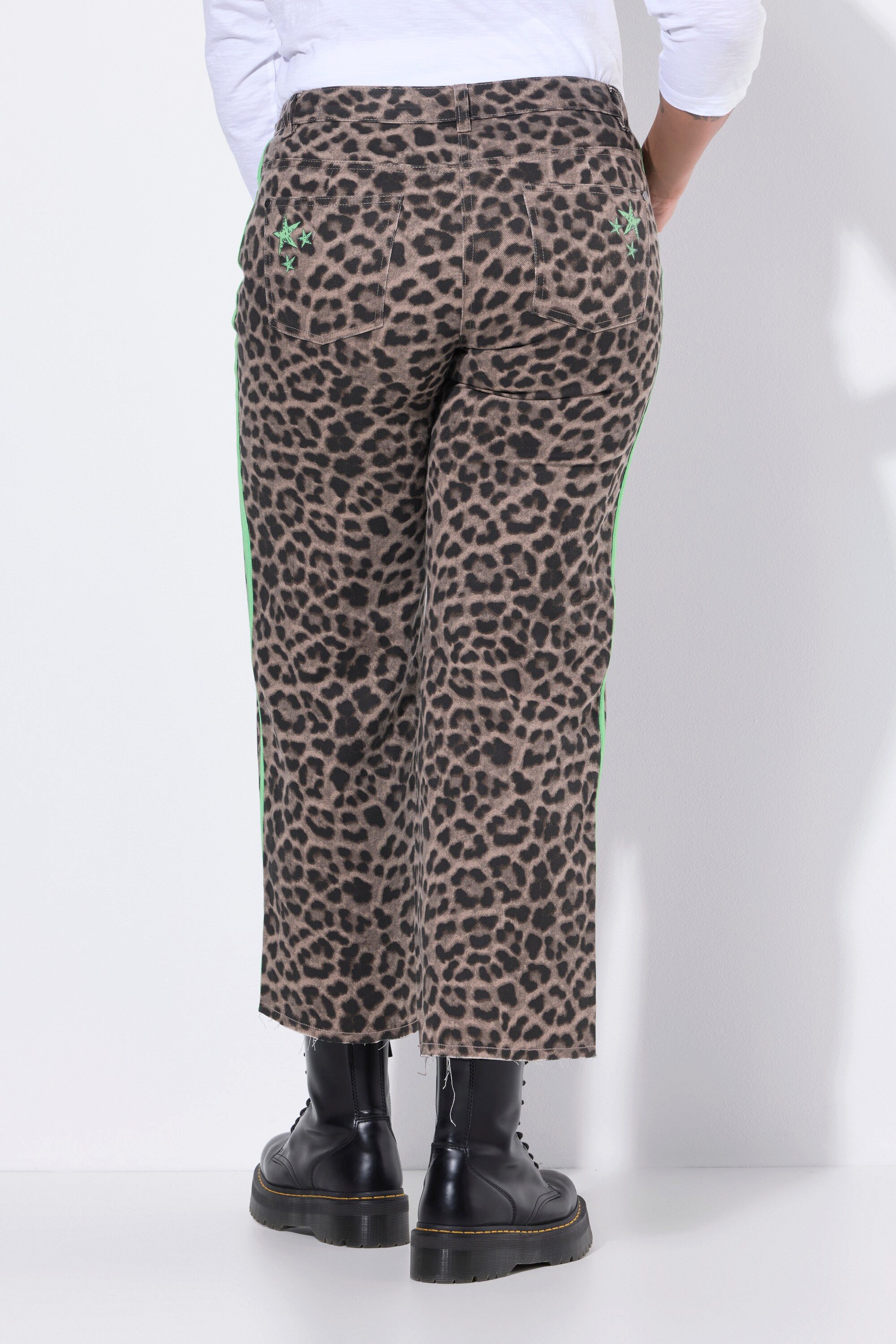 Angel of Style 5-Pocket-Jeans Twillhose Nora weites Bein Leo Seitenstreifen