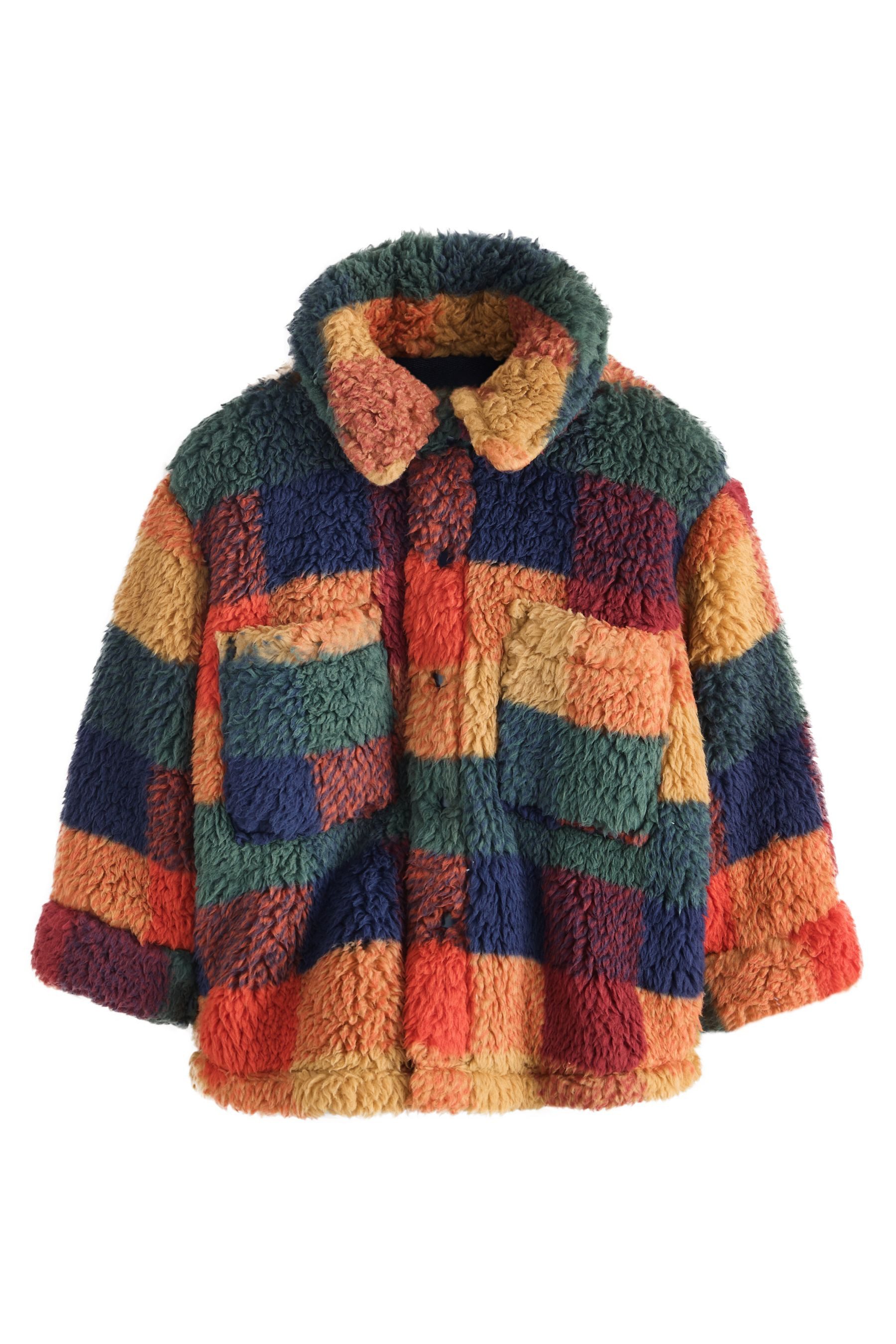 Next Outdoorhemd Hemdjacke mit aus Fleece mit Borg (1-tlg)