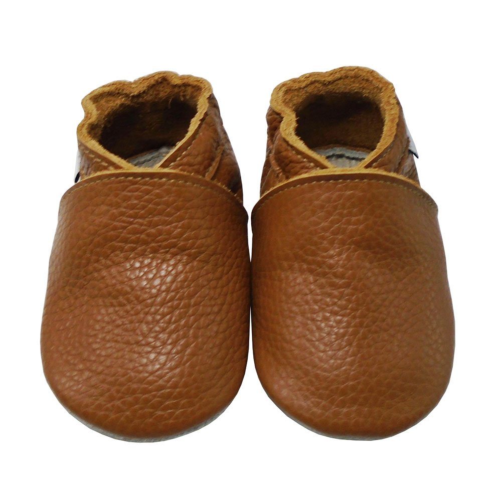 Mejale Weiche Leder Krabbelschuhe Baby Ходунки Lederpuschen braun Lauflernschuh Rutschfest