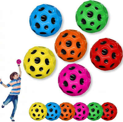 vokarala Spielball Astro Jump Ball Hohe Springender Gummiball Space Ball spielzeug, Ball Toy for Kids Party ein Knallendes Geräusch Mini Bouncing (6PC)