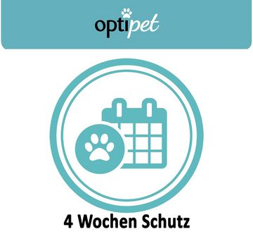 OptiPet Zeckenschutzmittel Spot on Hund Floh- Zecken Abwehr Insektenbekämpfung, 4-St., wirkt abweisend bis zu 24 Wochen gegen Parasiten
