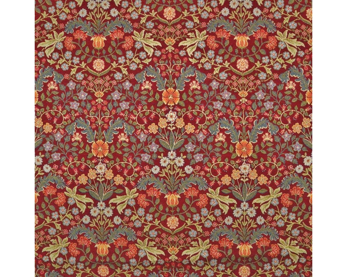 Thumbnail - Stofferia Stoff Polsterstoff Gobelin Compton Rot, Breite 140 cm, Meterware