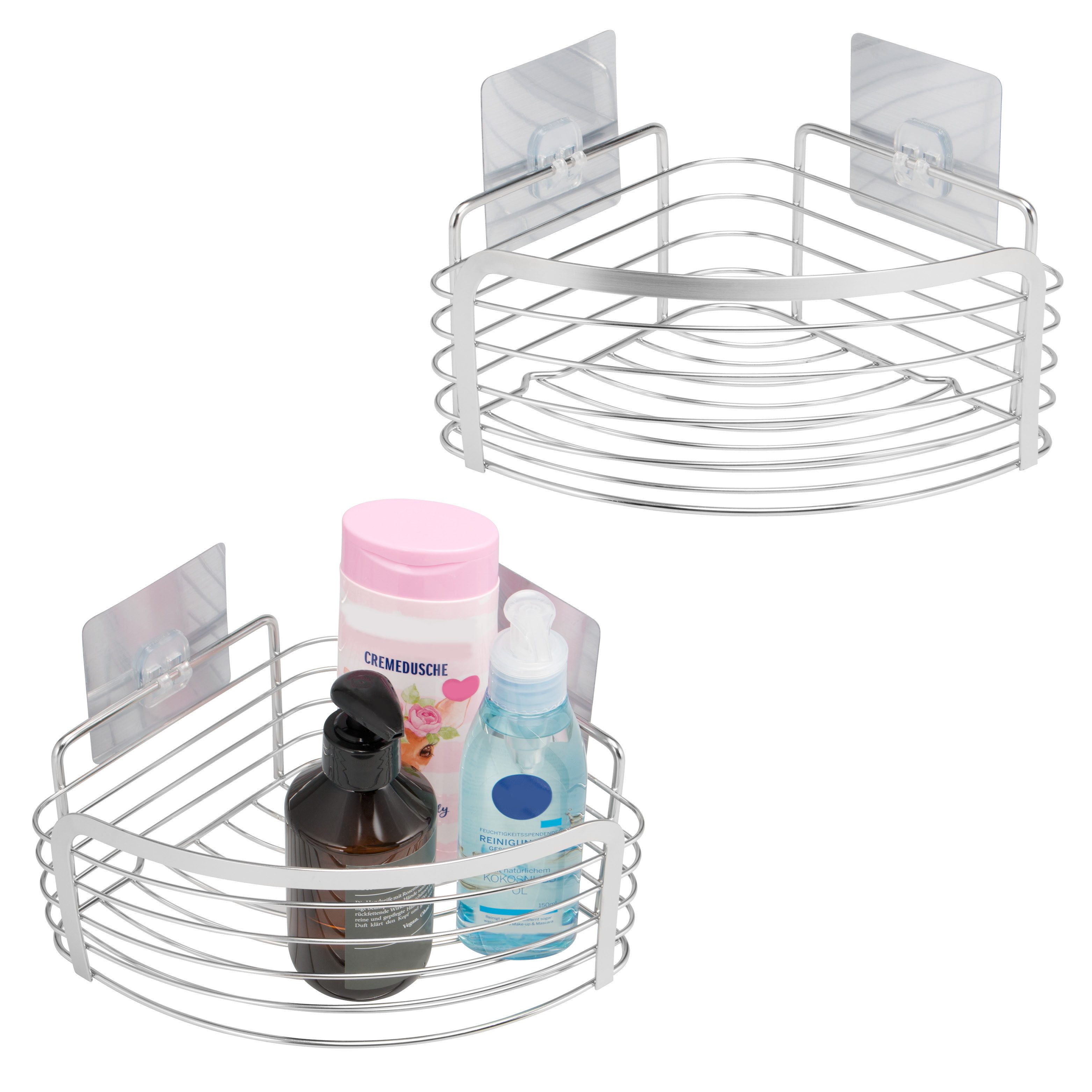 bremermann Duschablage Eck-Ablagekorb, Duschkorb, 2er Set ELENA selbstklebe günstig online kaufen