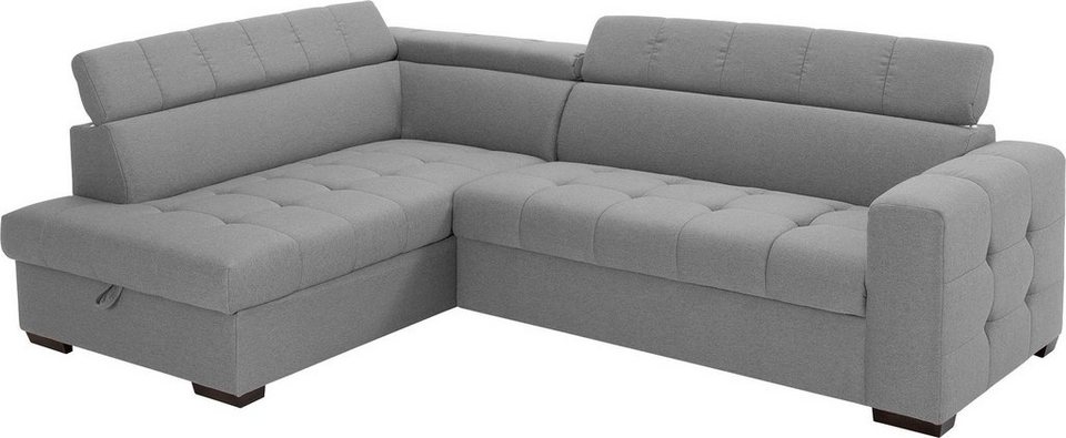 exxpo - sofa fashion Ecksofa Otusso, Steppung im Sitzbereich, Wahlweise mit  Bettfunktion und Bettkasten