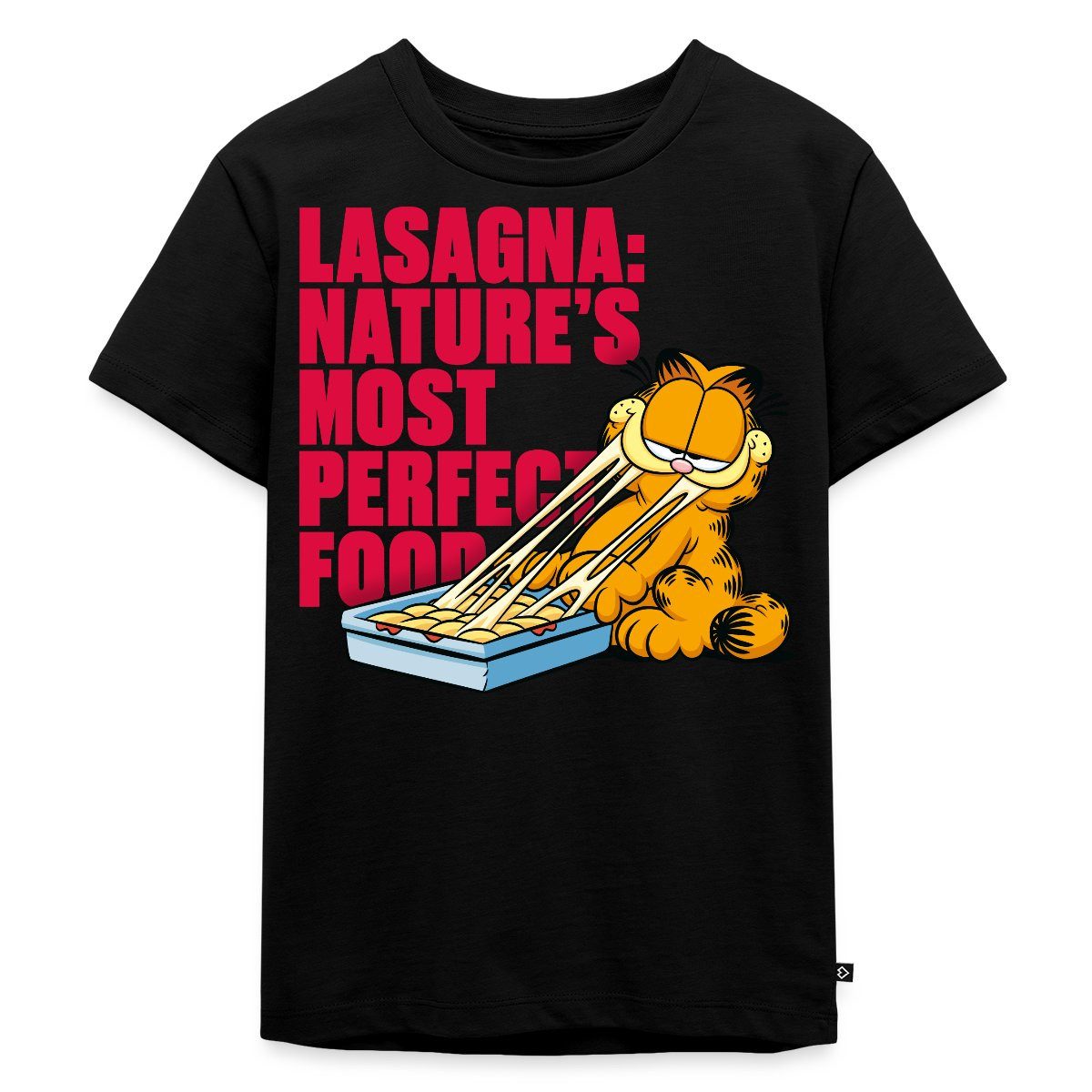 Spreadshirt T-Shirt Garfield Lasagne Das Perfekte Essen Kinder Premium T-Shirt (1-tlg)