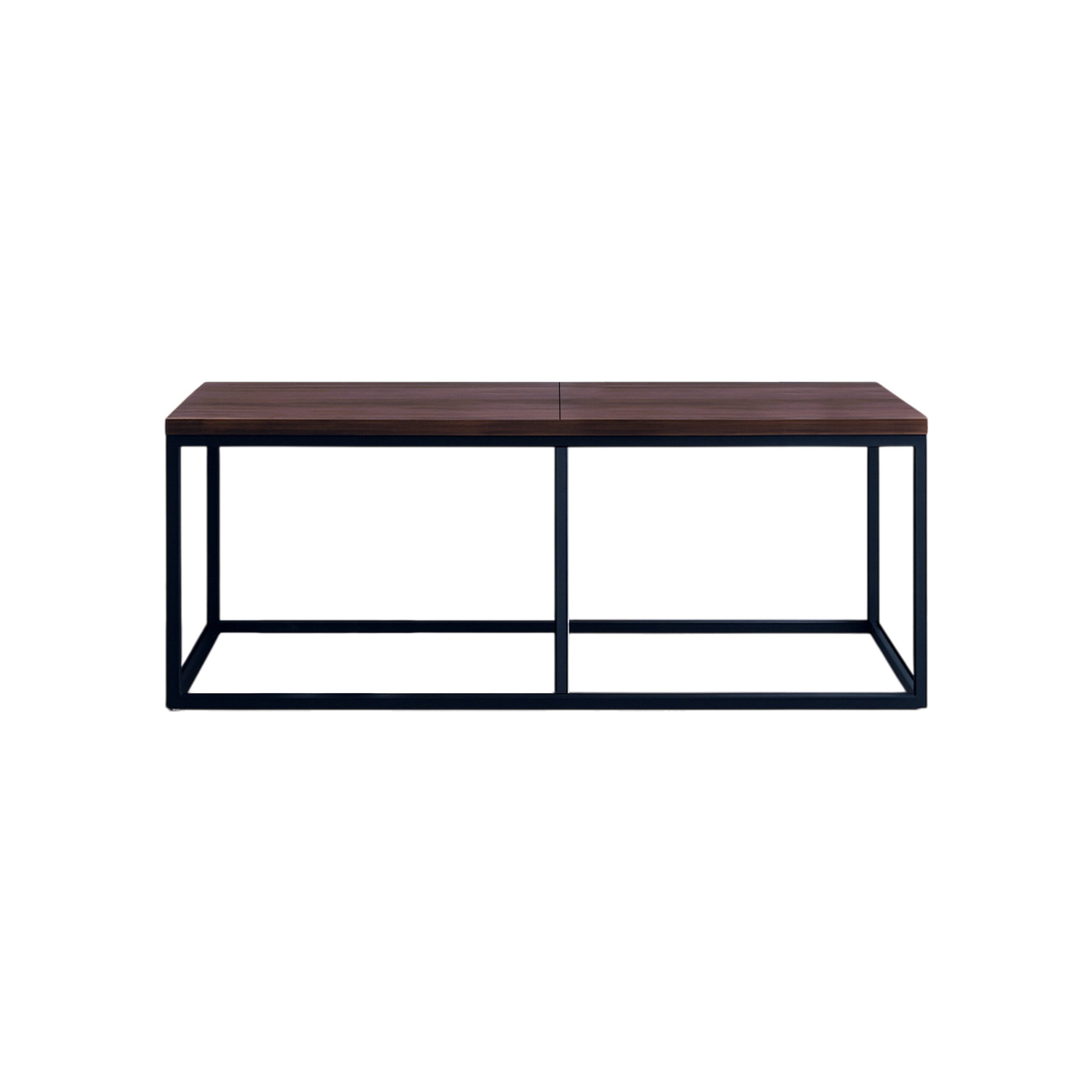 relaxdays Essbank Sitzbank Esszimmer Industrial 120 cm, dunkelbraun