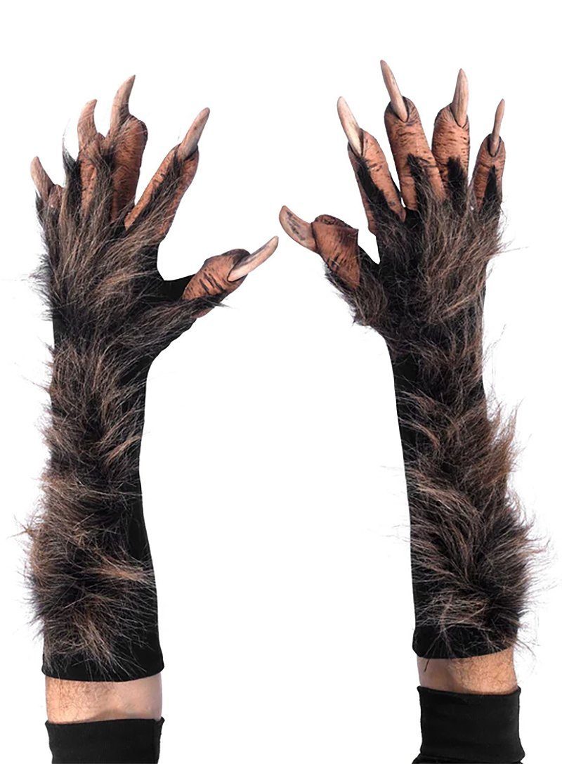 Zagone Studios Kostüm Werwolfhände, Beeindruckendes Zubehör für Euer Werwolf Kostüm